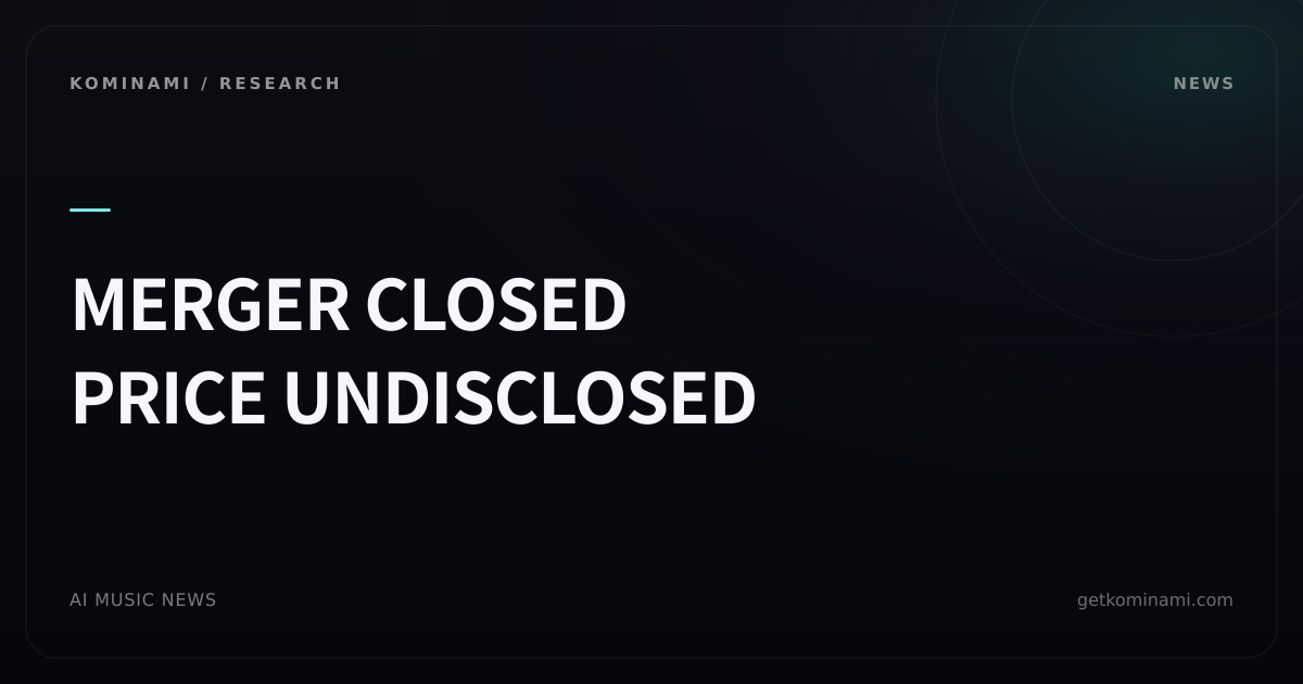 Licensed social DJ streaming is now under an AI music company (distribution and co-creation). GRAI closed a merger for Hangout; price undisclosed