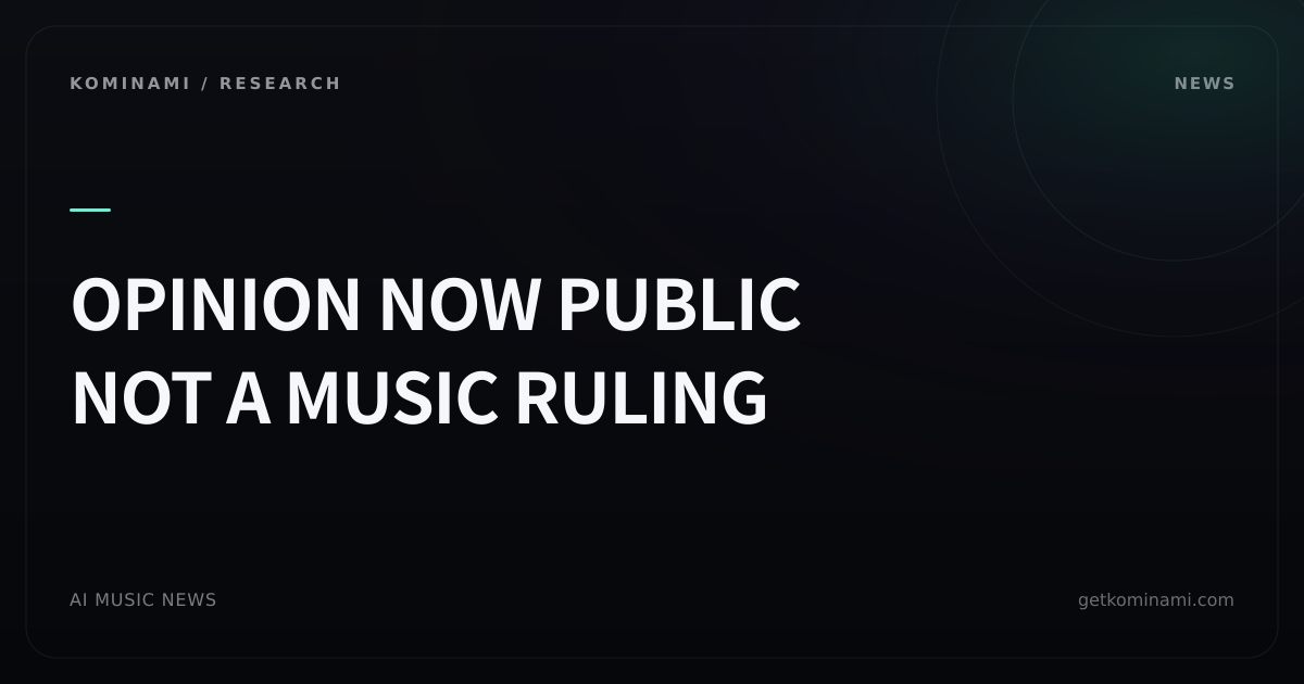 Appeals court published why AI-training was not fair use (training-use note for AI music creators). Non-generative legal search; not a Suno/Udio ruling