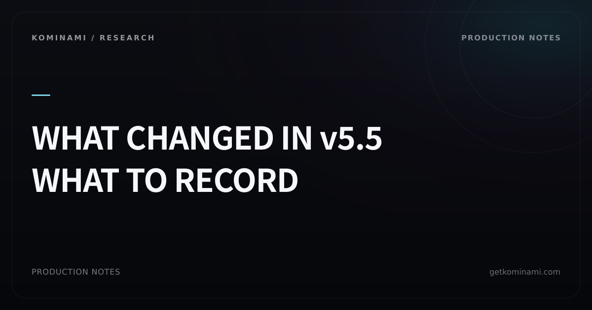 What changed in Suno v5.5 and what we record in production