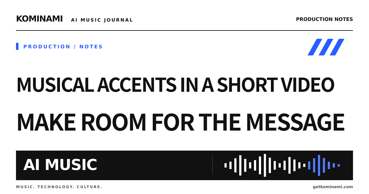Where should the music peak in a thirty-second video?
