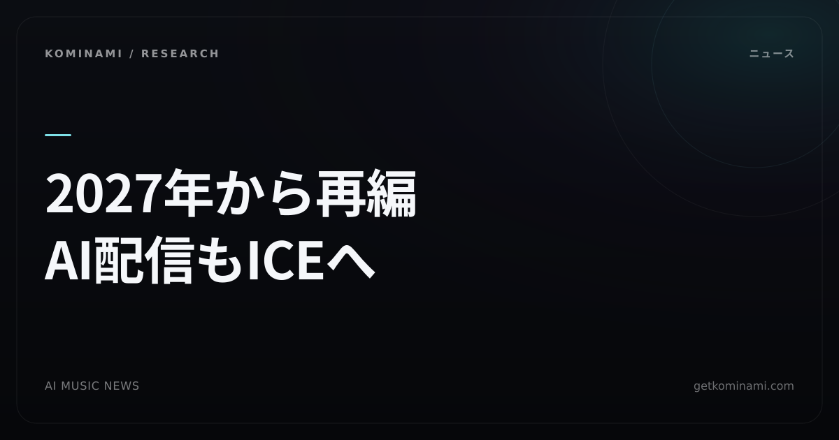 英国の音楽著作権団体が2027年に新体制。AIサービス向けライセンスやゲーム・映像のBGM許諾の扱いを見直し